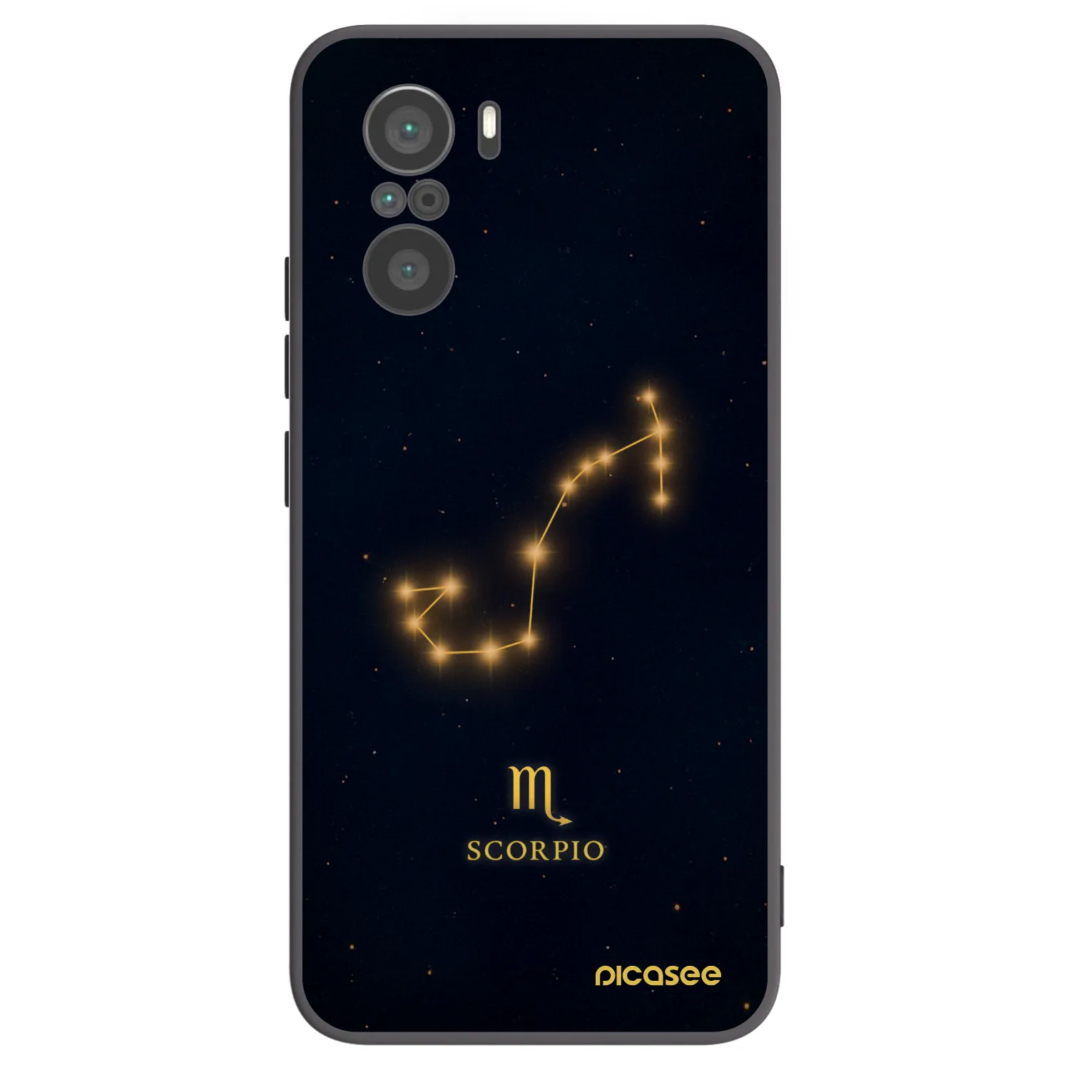 Picasee silikónový čierny obal pre Xiaomi Poco F3 - SCORPIO