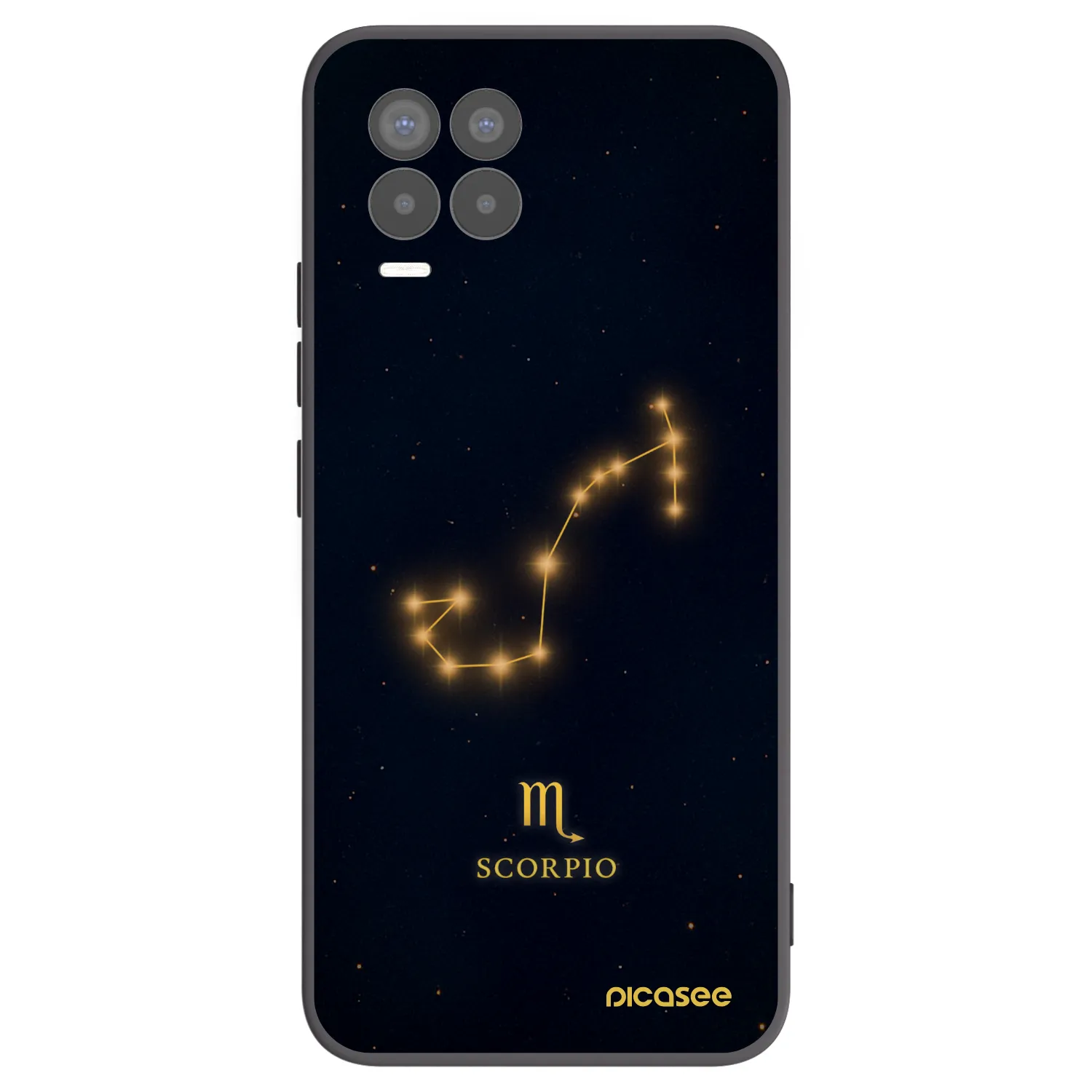 Picasee silikónový čierny obal pre Realme 8 Pro - SCORPIO