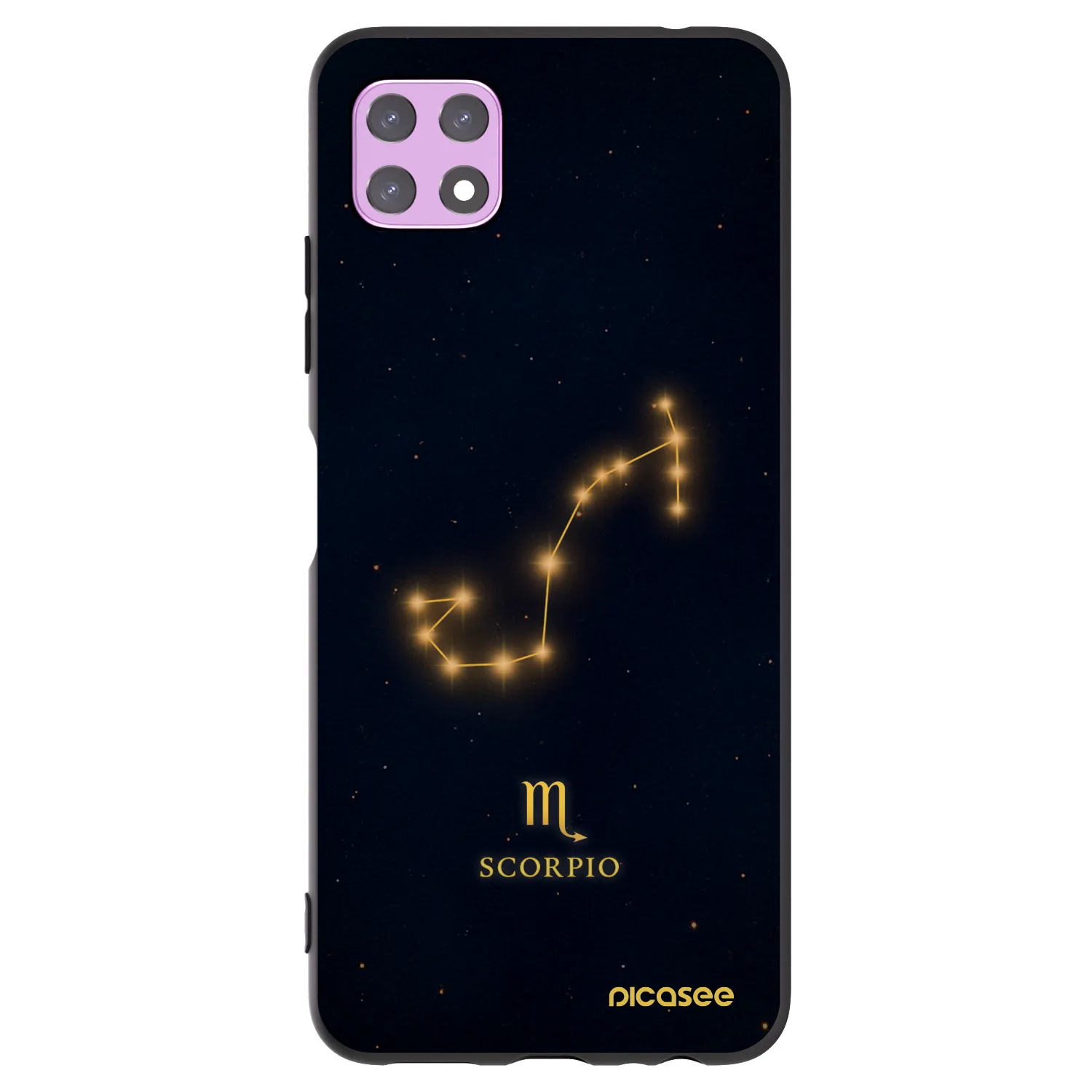 Picasee silikónový čierny obal pre Samsung Galaxy A22 A226B 5G - SCORPIO