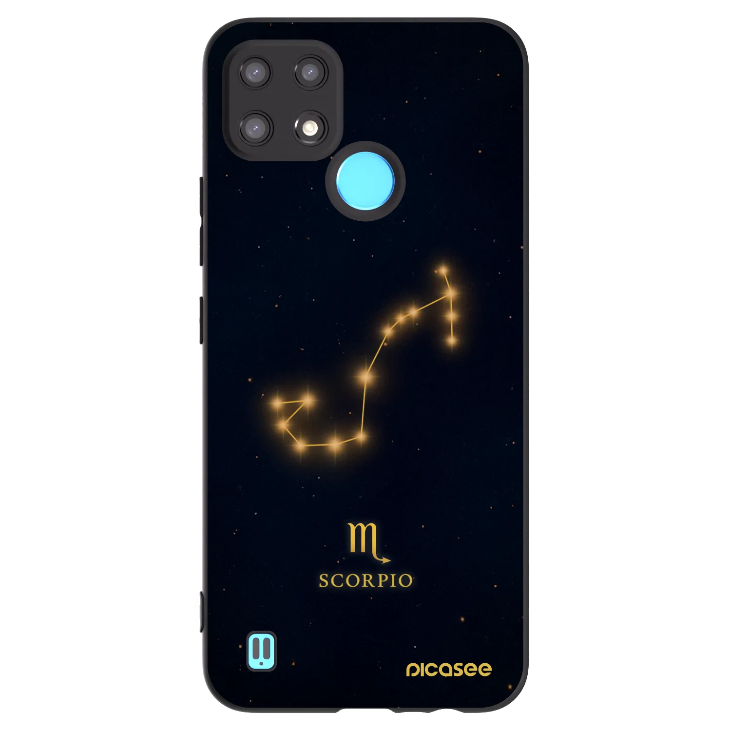 Picasee silikónový čierny obal pre Realme C21 - SCORPIO