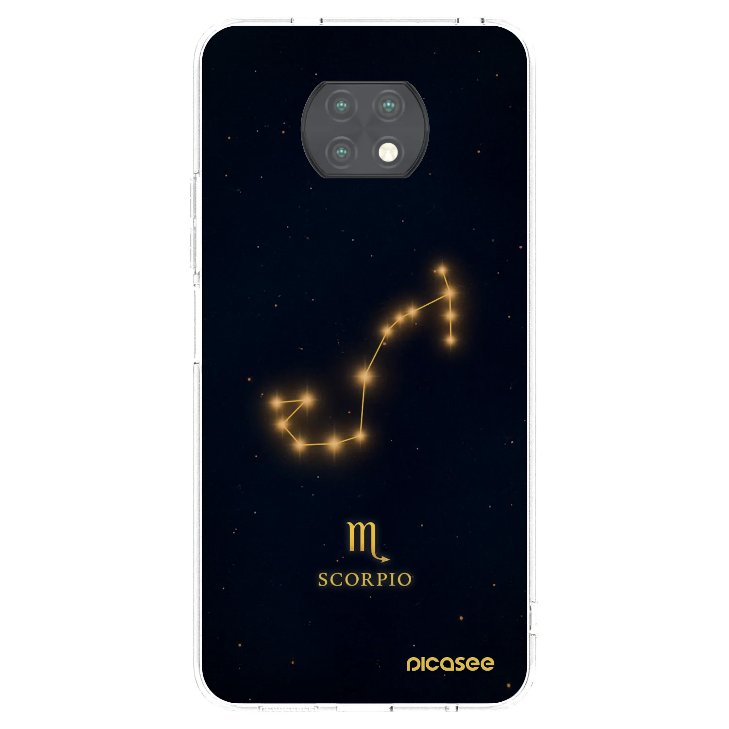 Picasee silikónový prehľadný obal pre Xiaomi Redmi Note 9T - SCORPIO