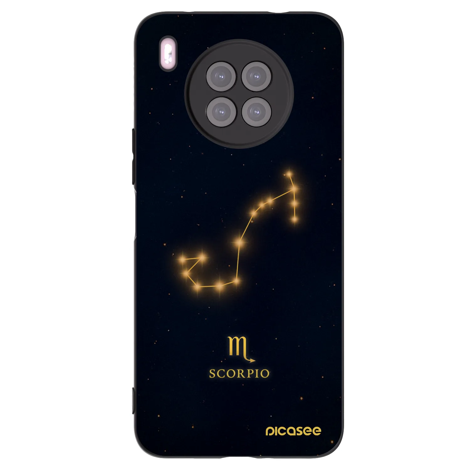 Picasee silikónový čierny obal pre Huawei Nova 8i - SCORPIO