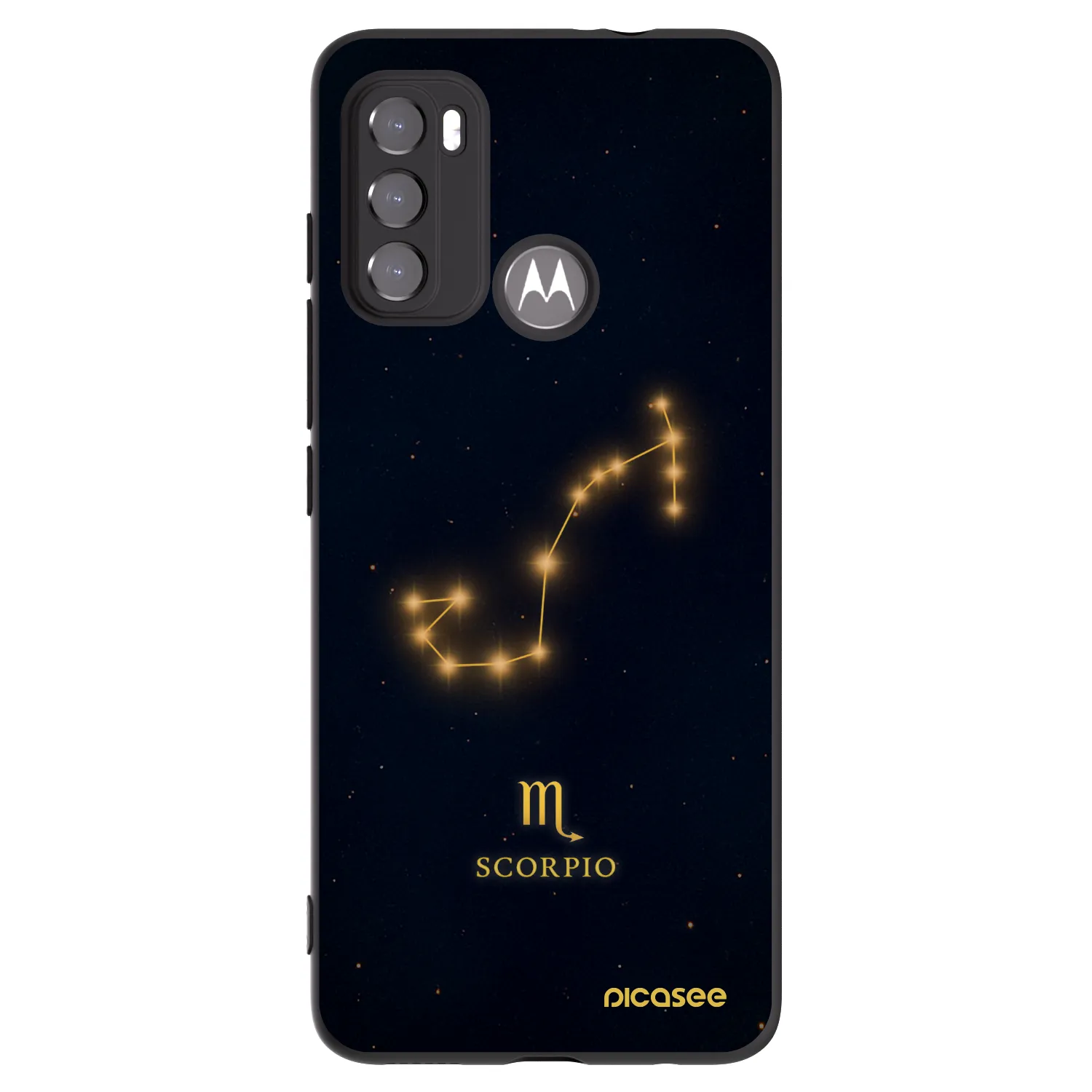 Picasee silikónový čierny obal pre Motorola Moto G60 - SCORPIO