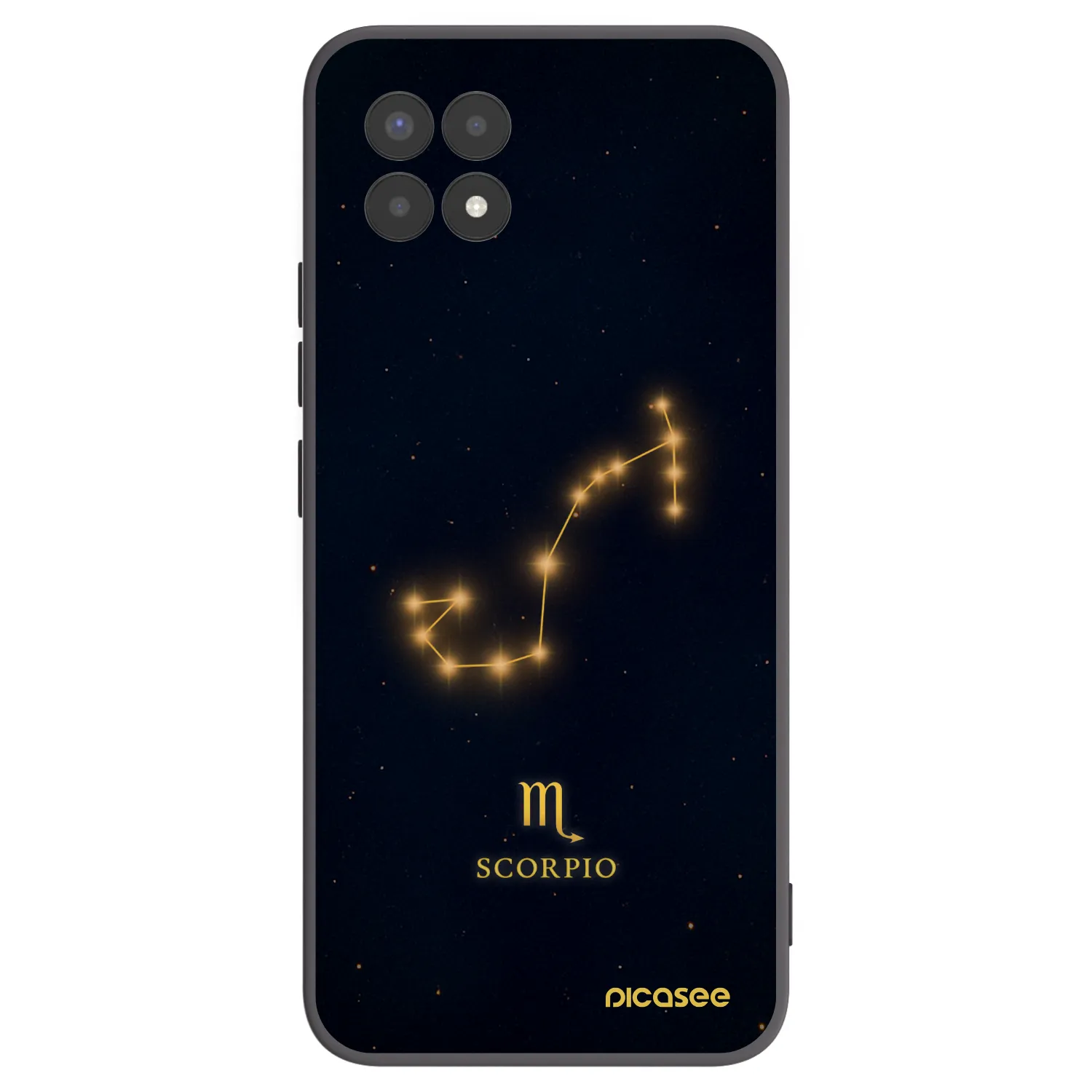 Picasee silikónový čierny obal pre Realme 8i - SCORPIO