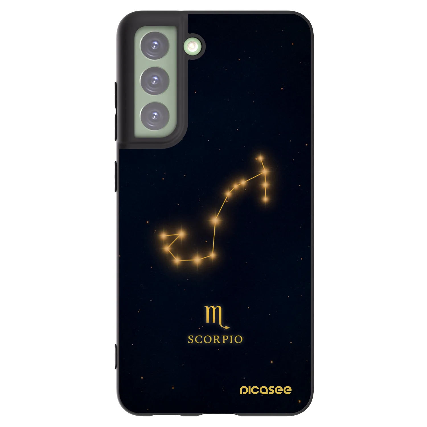 Picasee silikónový čierny obal pre Samsung Galaxy S21 FE 5G - SCORPIO