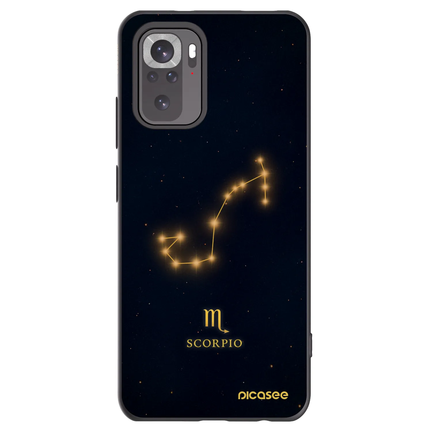 Picasee silikónový čierny obal pre Xiaomi Redmi Note 11S 4G - SCORPIO