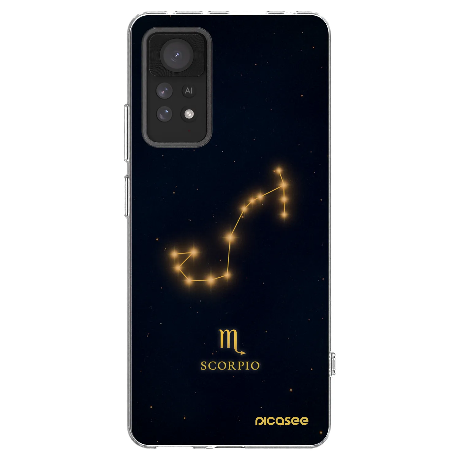 Picasee silikónový prehľadný obal pre Xiaomi Redmi Note 11 Pro - SCORPIO