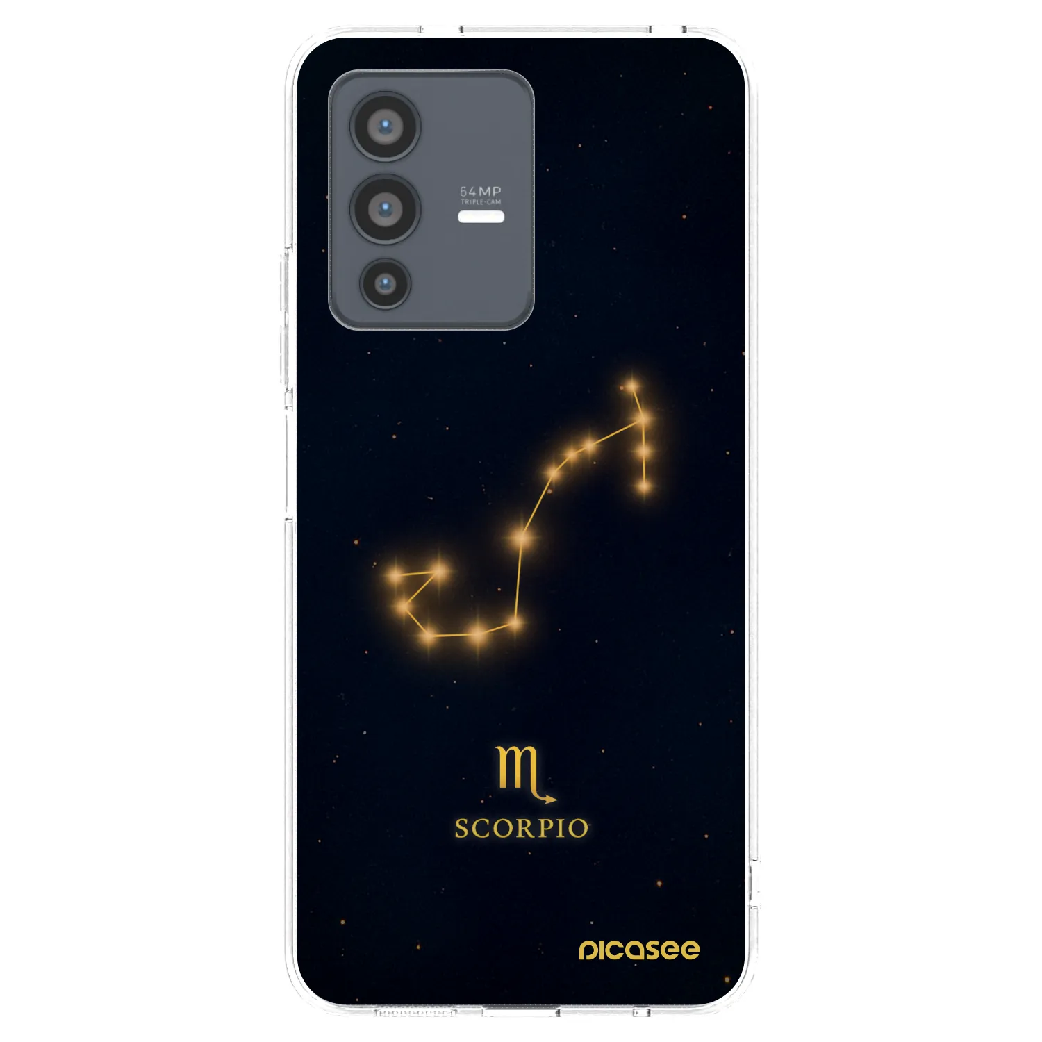 Picasee silikónový prehľadný obal pre Vivo V23 5G - SCORPIO