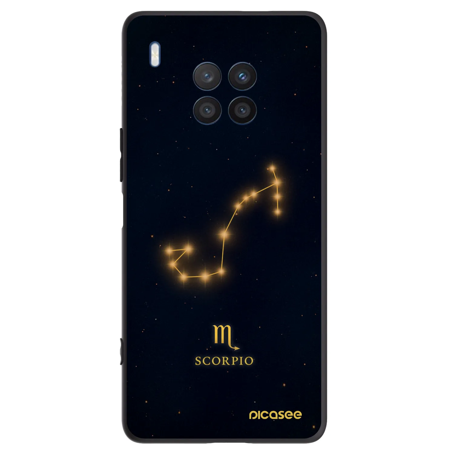 Picasee silikónový čierny obal pre Honor 50 Lite - SCORPIO