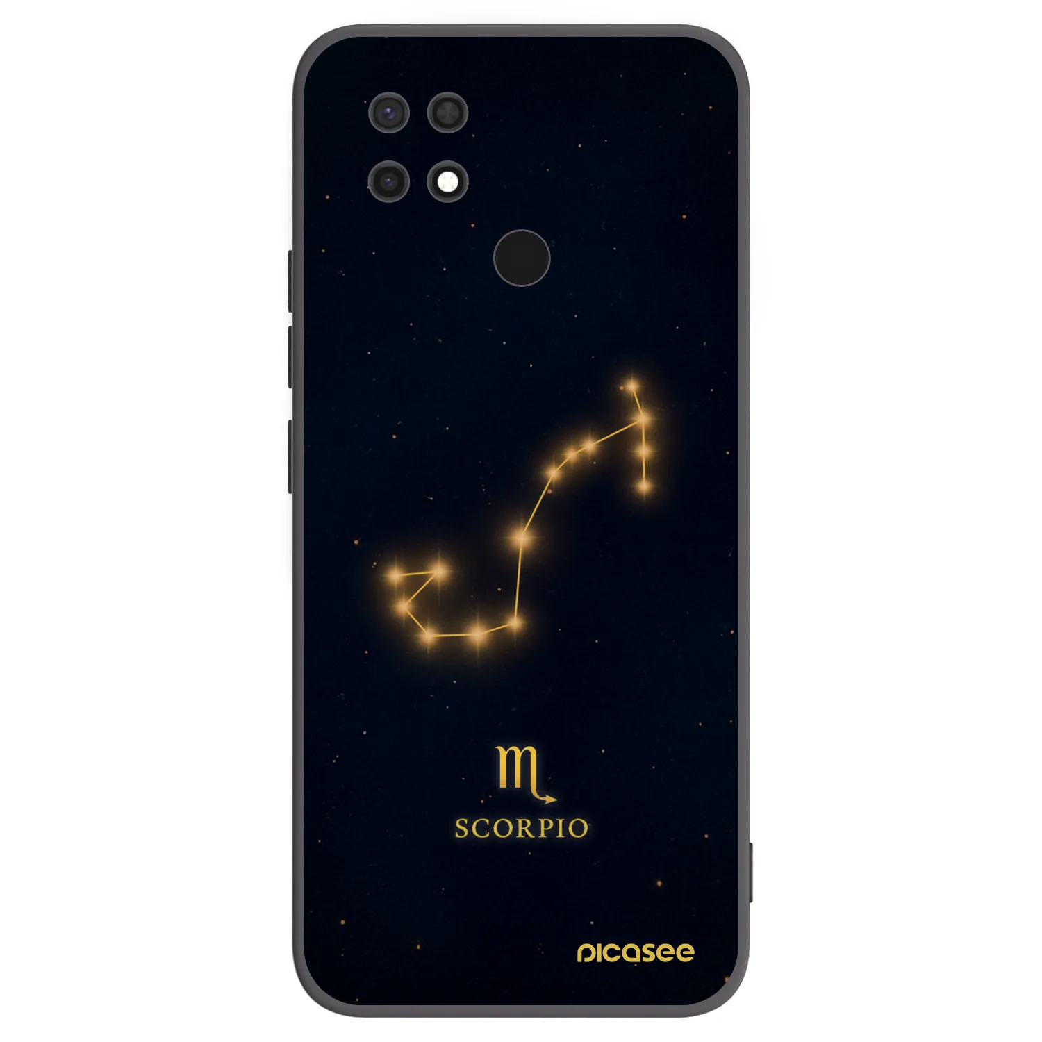 Picasee silikónový čierny obal pre Xiaomi Redmi 10C - SCORPIO