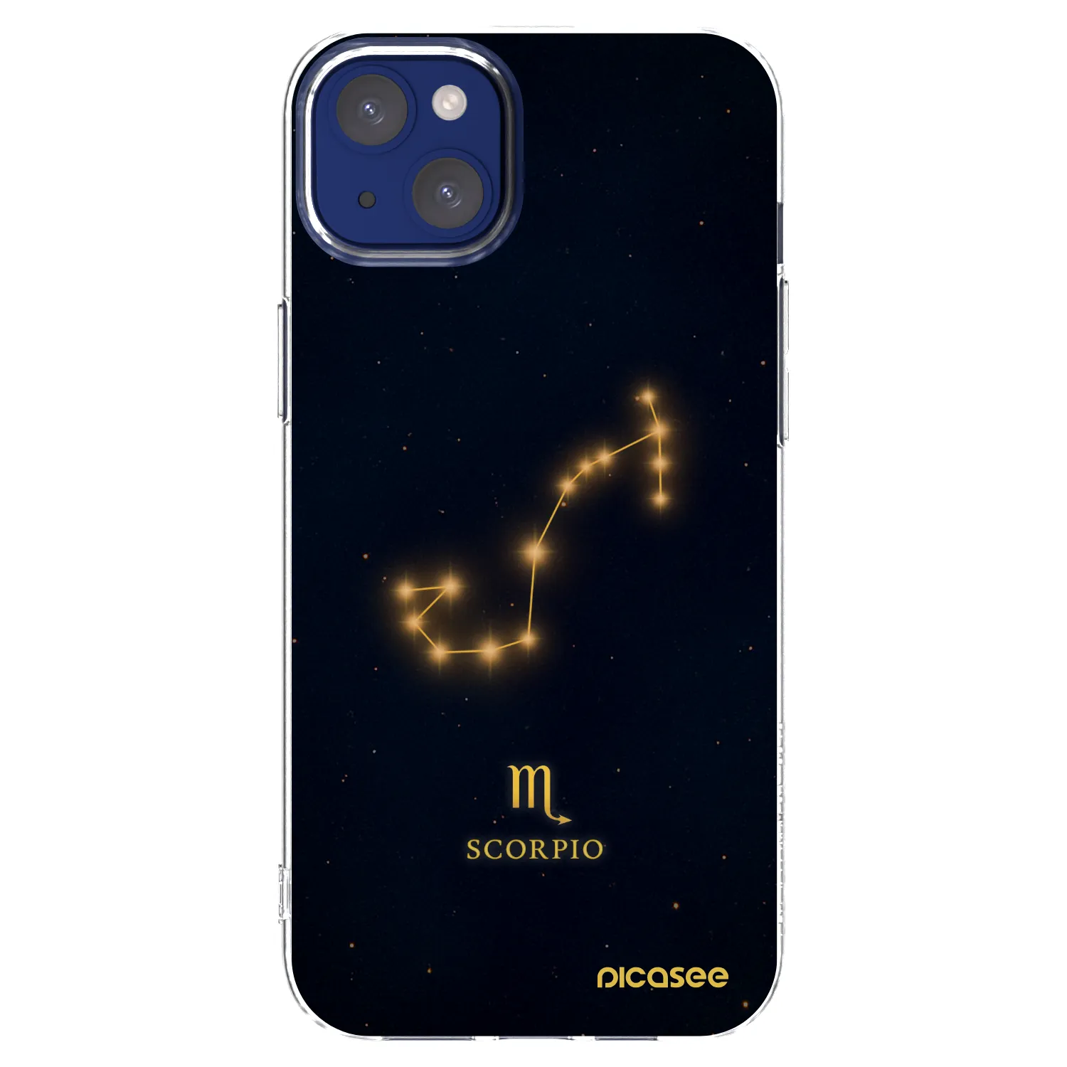 Picasee silikónový prehľadný obal pre Apple iPhone 14 Plus - SCORPIO