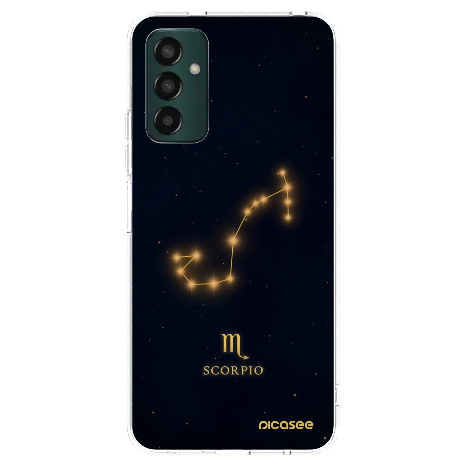 Picasee silikónový prehľadný obal pre Samsung Galaxy M13 M135F - SCORPIO