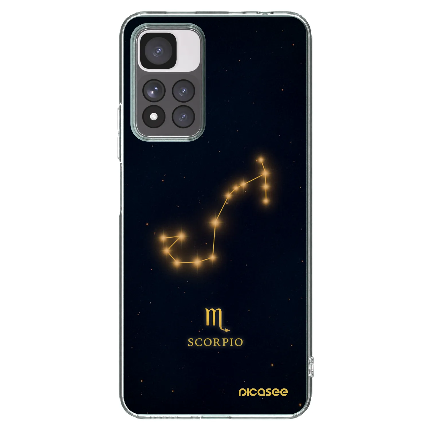 Picasee silikónový prehľadný obal pre Xiaomi Redmi Note 11 Pro+ 5G - SCORPIO
