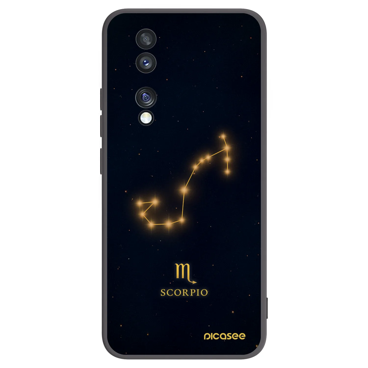 Picasee silikónový čierny obal pre Honor 70 - SCORPIO