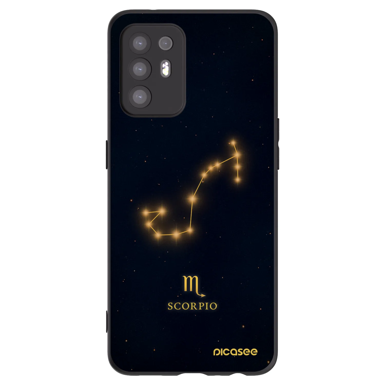 Picasee silikónový čierny obal pre OPPO A94 5G - SCORPIO