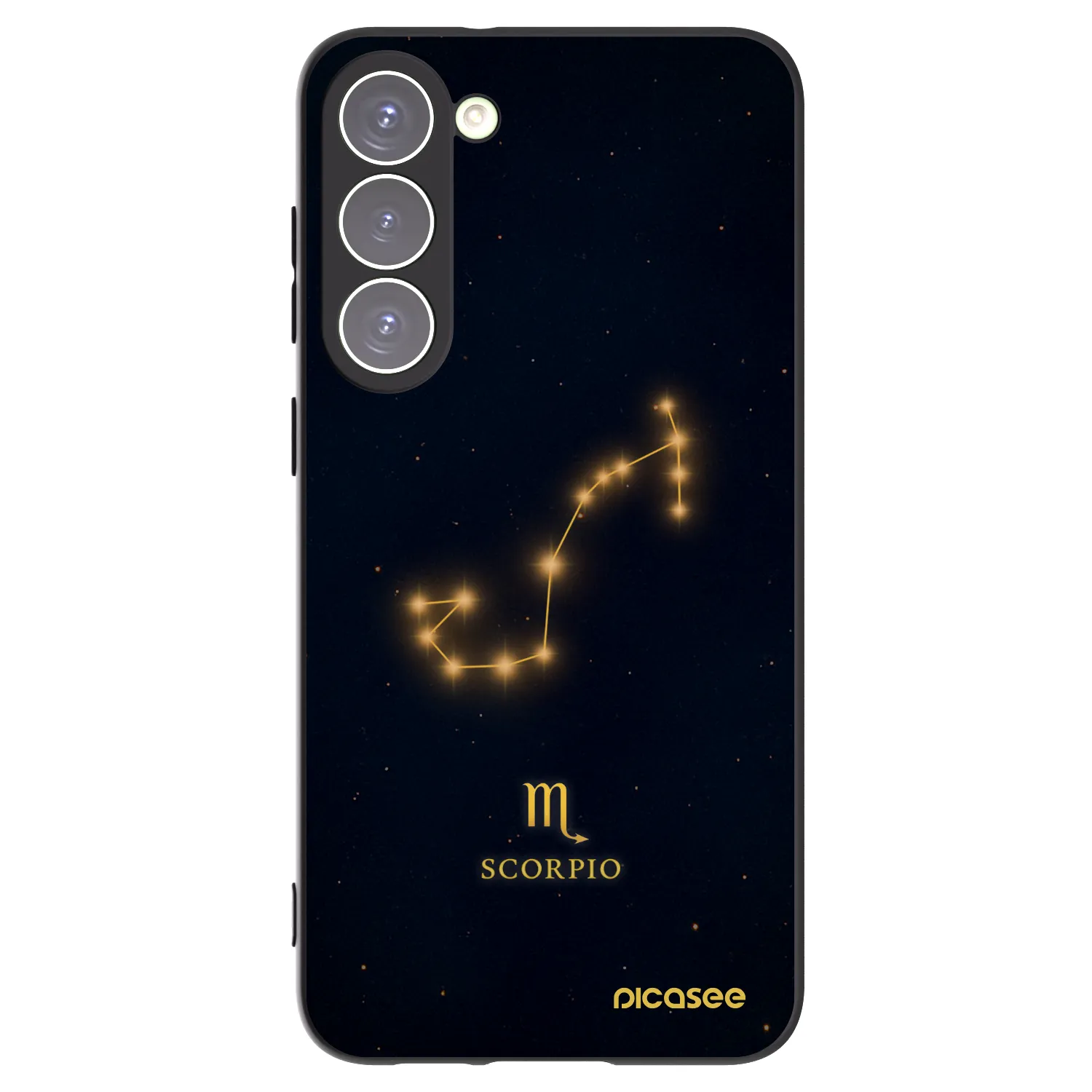 Picasee silikónový čierny obal pre Samsung Galaxy S23+ 5G - SCORPIO