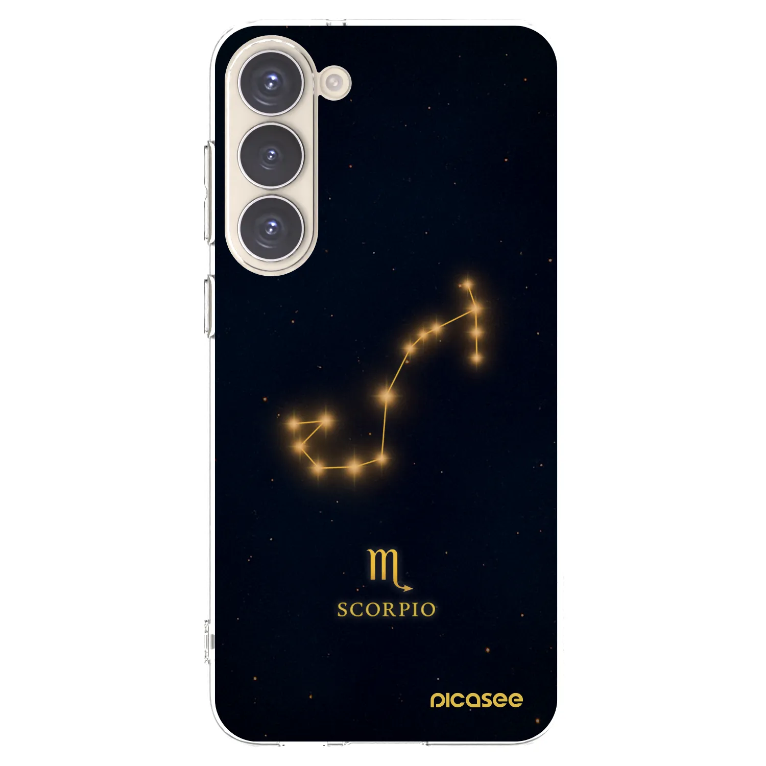 Picasee silikónový prehľadný obal pre Samsung Galaxy S23+ 5G - SCORPIO