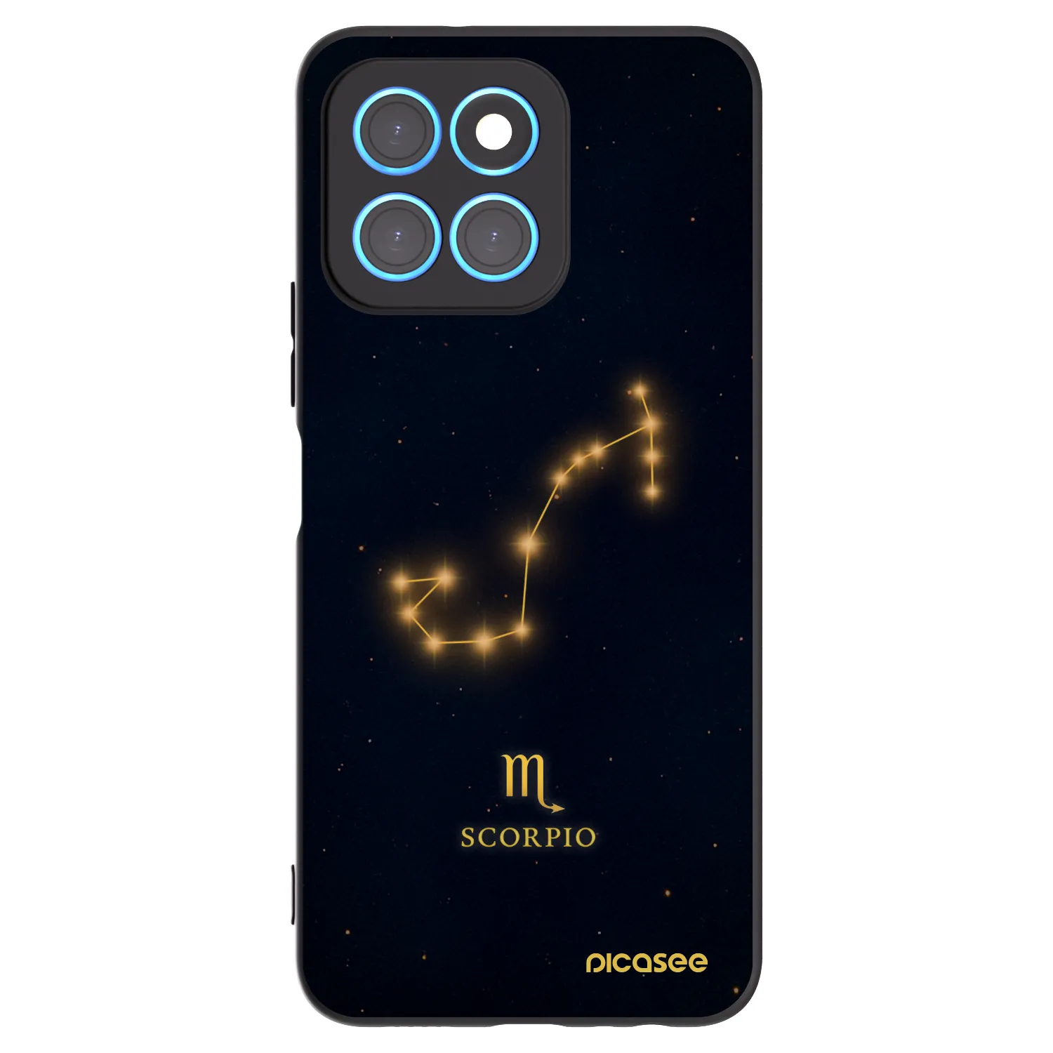 Picasee silikónový čierny obal pre Honor X8 5G - SCORPIO