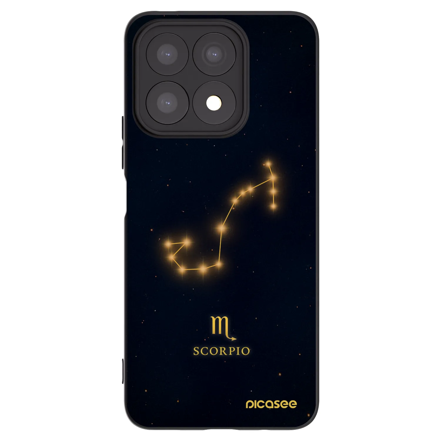 Picasee silikónový čierny obal pre Honor X8a - SCORPIO