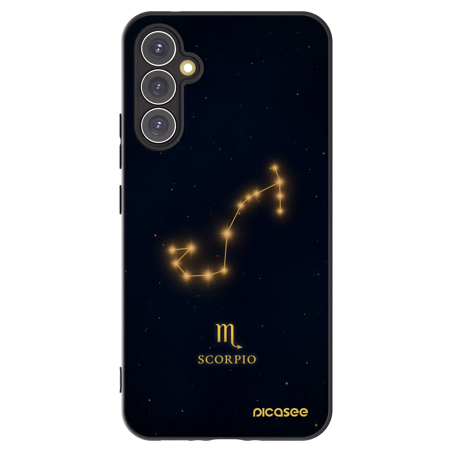 Picasee silikónový čierny obal pre Samsung Galaxy A34 5G A346B - SCORPIO