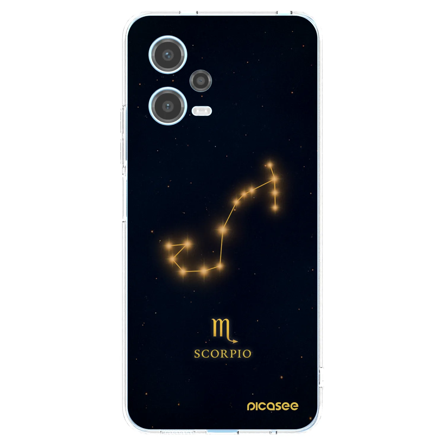 Picasee silikónový prehľadný obal pre Xiaomi Redmi Note 12 5G - SCORPIO