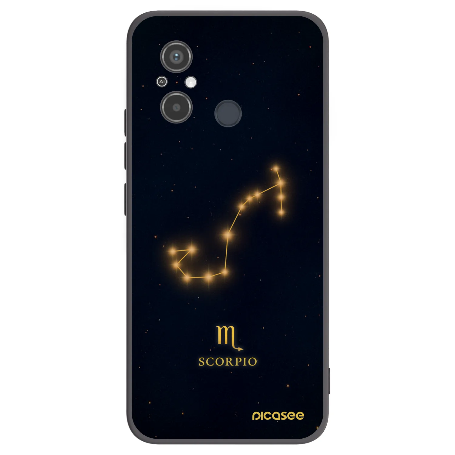 Picasee silikónový čierny obal pre Xiaomi Redmi 12C - SCORPIO