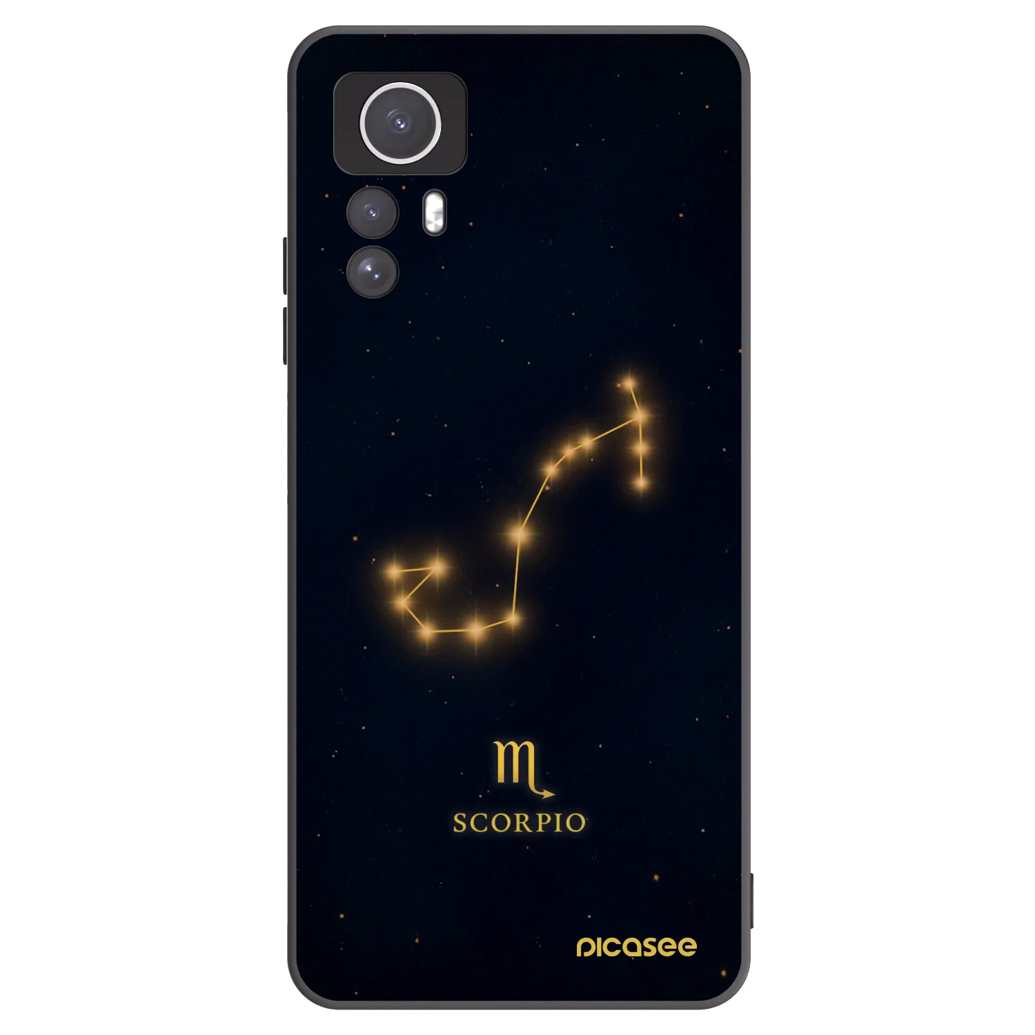 Picasee silikónový čierny obal pre Xiaomi Redmi Note 12S - SCORPIO