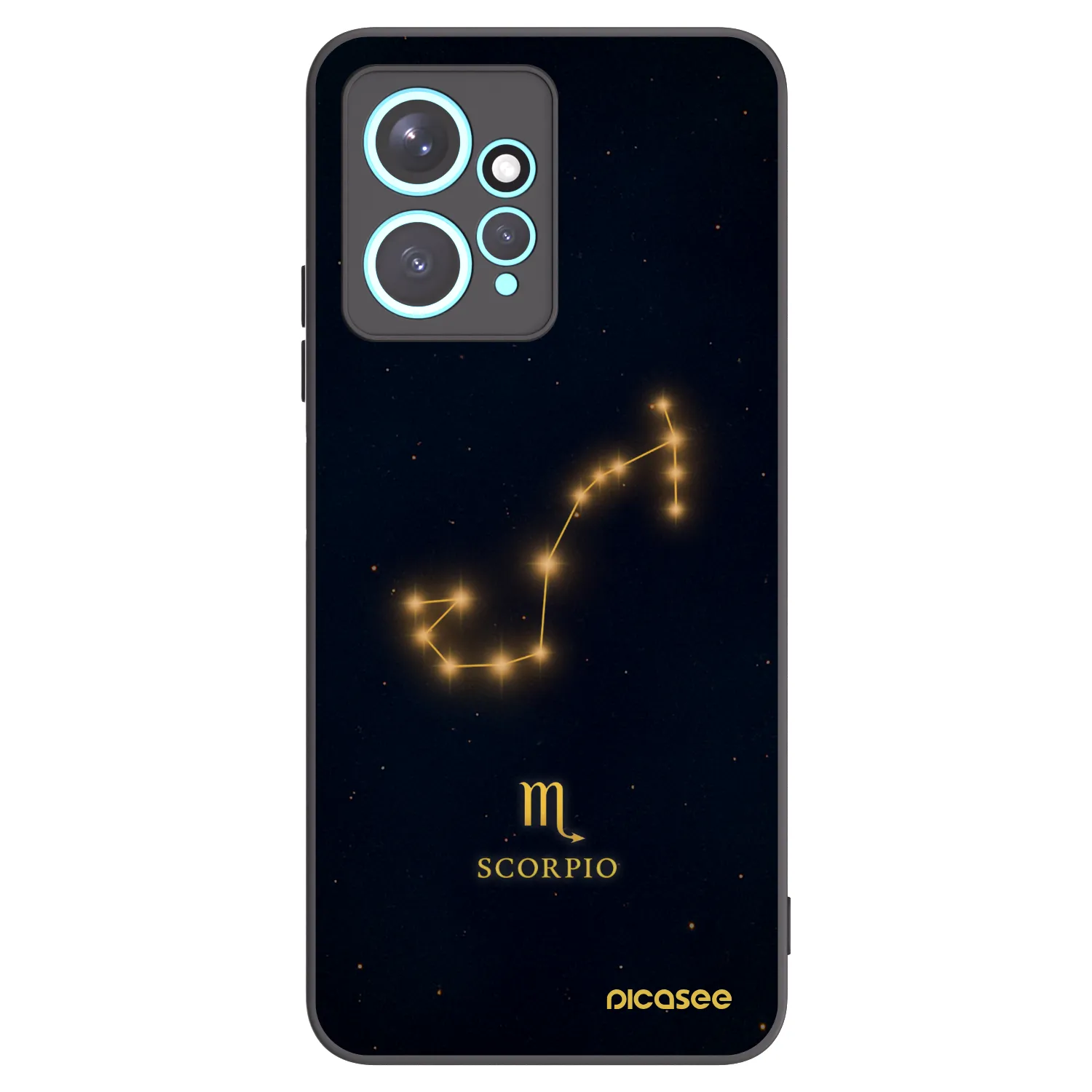 Picasee silikónový čierny obal pre Xiaomi Redmi Note 12 4G - SCORPIO
