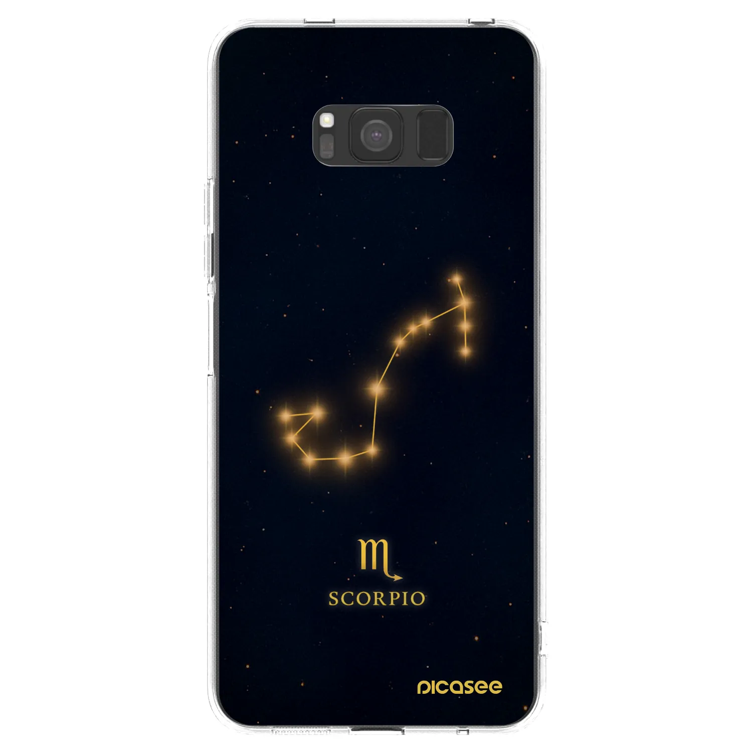 Picasee silikónový prehľadný obal pre Samsung Galaxy S8 G950F - SCORPIO