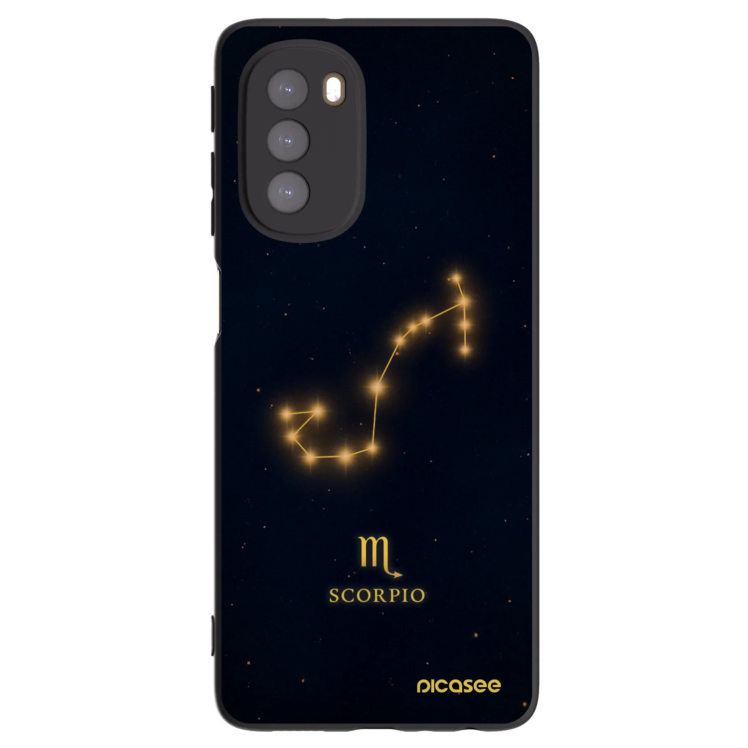 Picasee silikónový čierny obal pre Motorola Moto G51 - SCORPIO