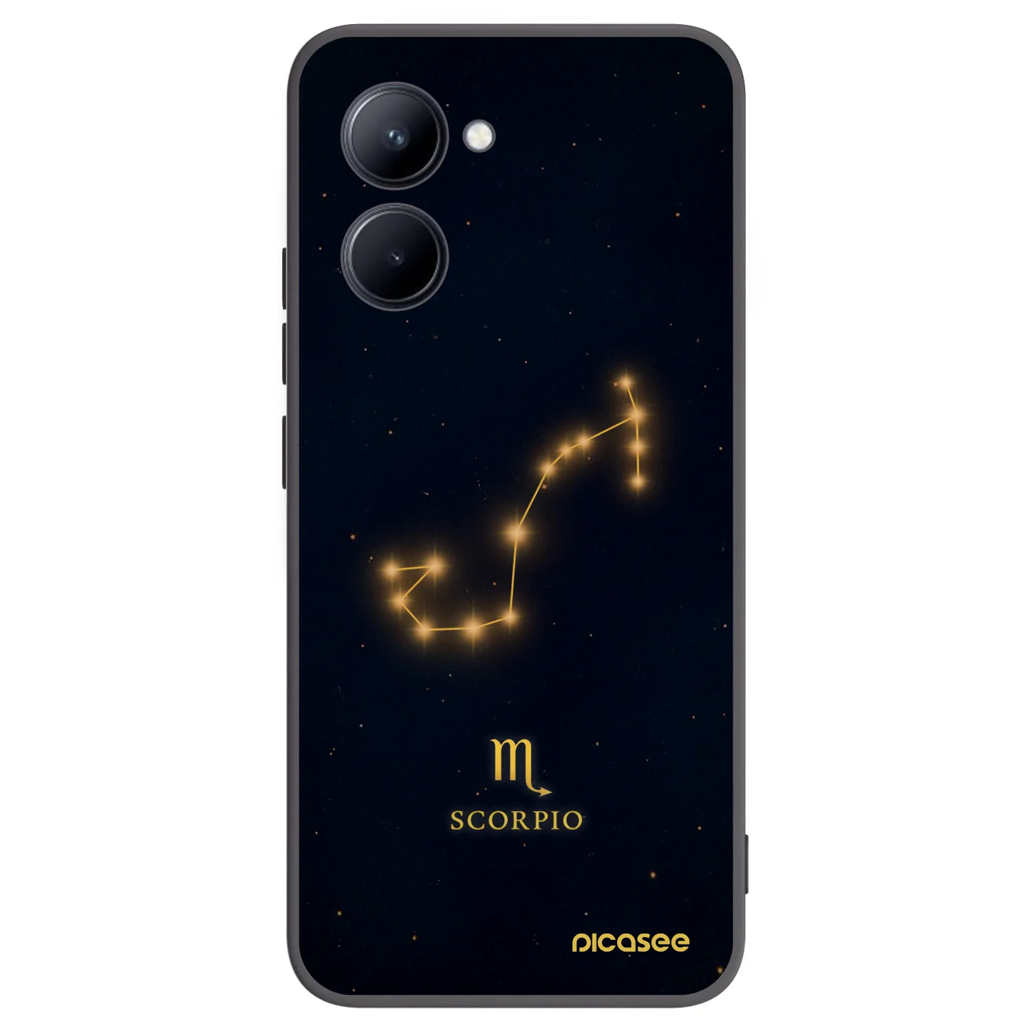 Picasee silikónový čierny obal pre Realme C33 (2023) - SCORPIO