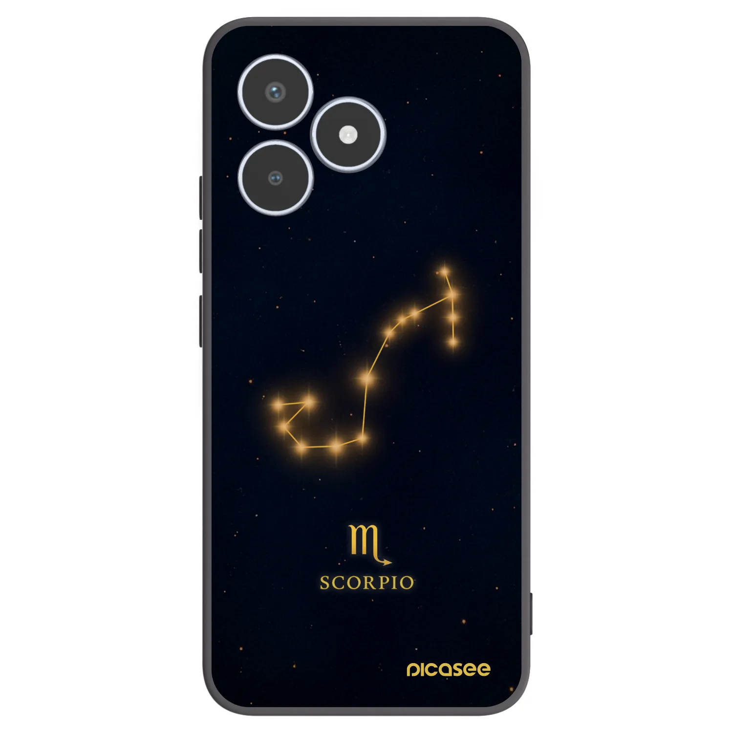 Picasee silikónový čierny obal pre Realme C53 - SCORPIO