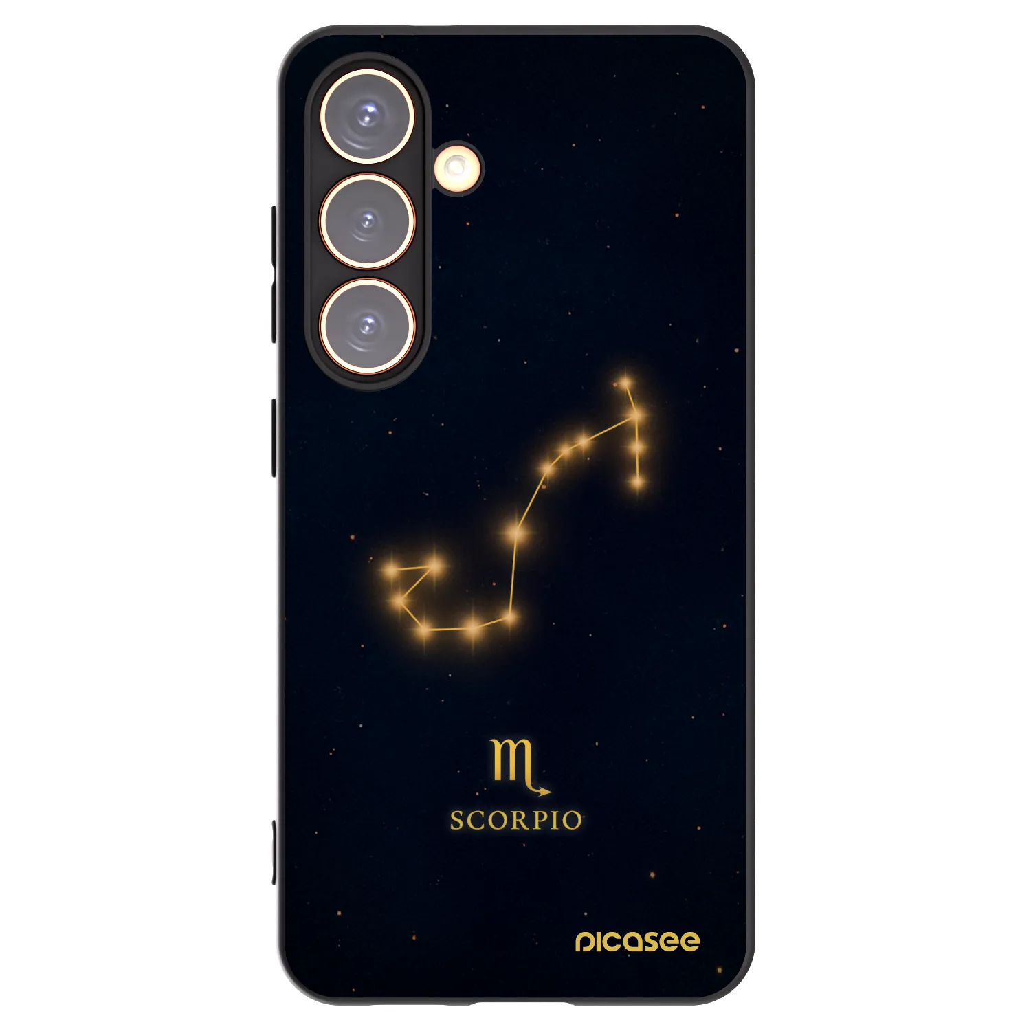 Picasee silikónový čierny obal pre Samsung Galaxy S24 S921B 5G - SCORPIO