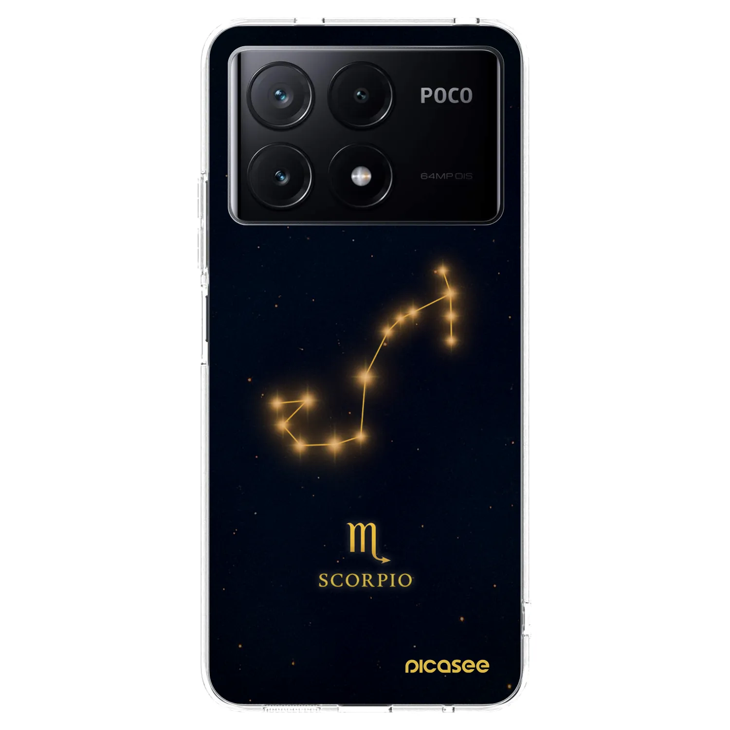 Picasee silikónový prehľadný obal pre Xiaomi Poco X6 Pro - SCORPIO