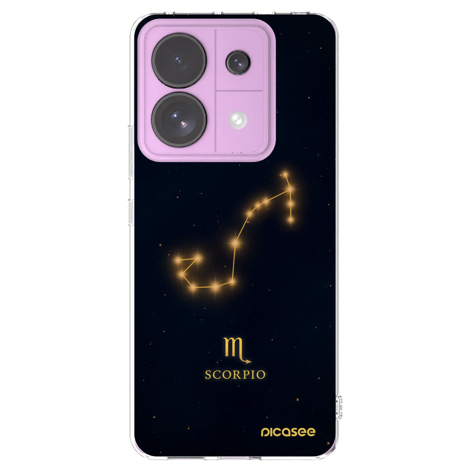 Picasee silikónový prehľadný obal pre Xiaomi Redmi Note 13 Pro 5G - SCORPIO