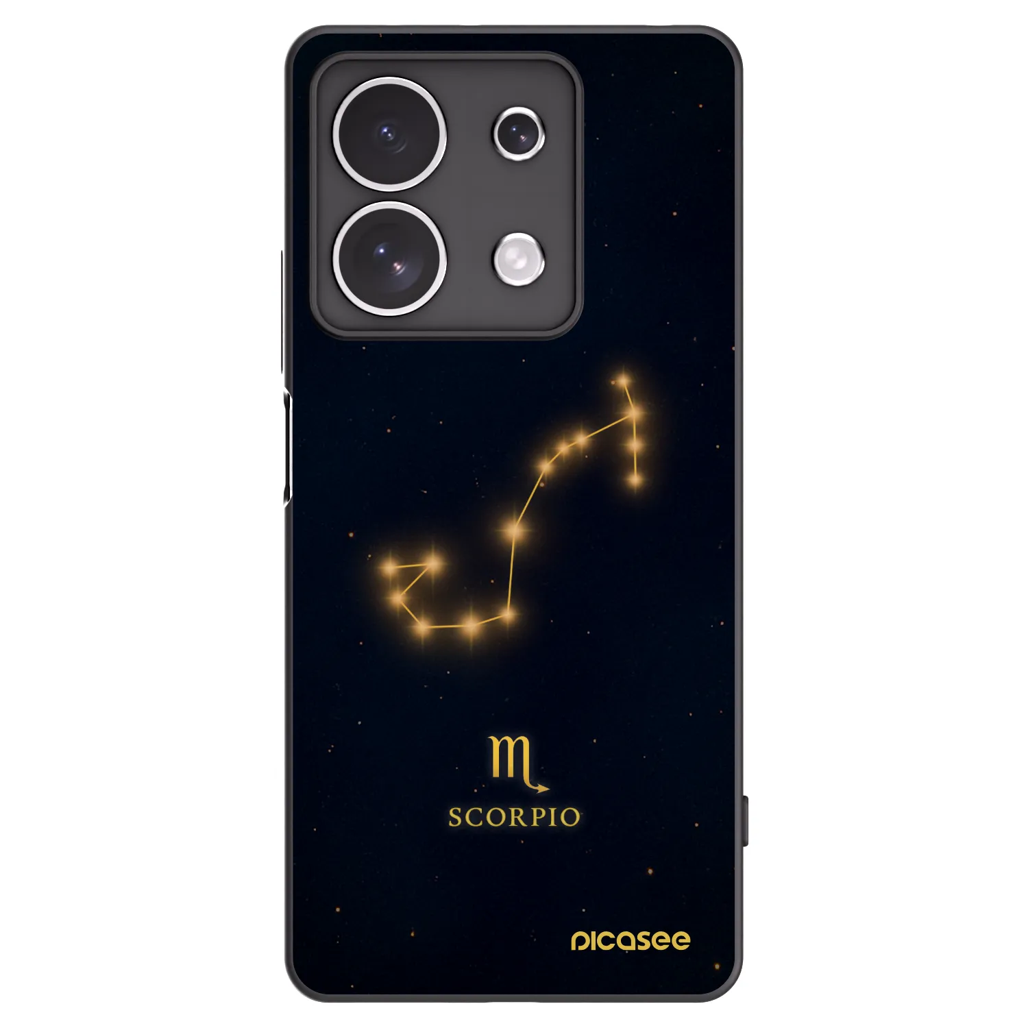 Picasee silikónový čierny obal pre Xiaomi Redmi Note 13 4G - SCORPIO