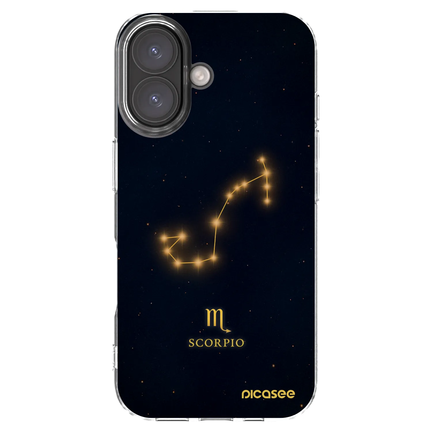 Picasee silikónový prehľadný obal pre Apple iPhone 16 - SCORPIO