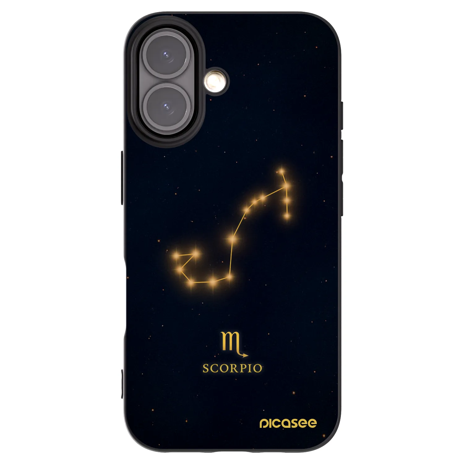 Picasee silikónový čierny obal pre Apple iPhone 16 - SCORPIO