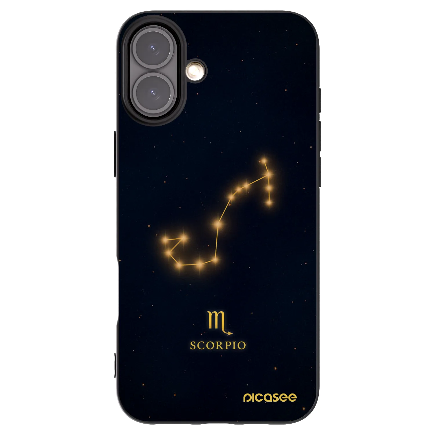 Picasee silikónový čierny obal pre Apple iPhone 16 Plus - SCORPIO