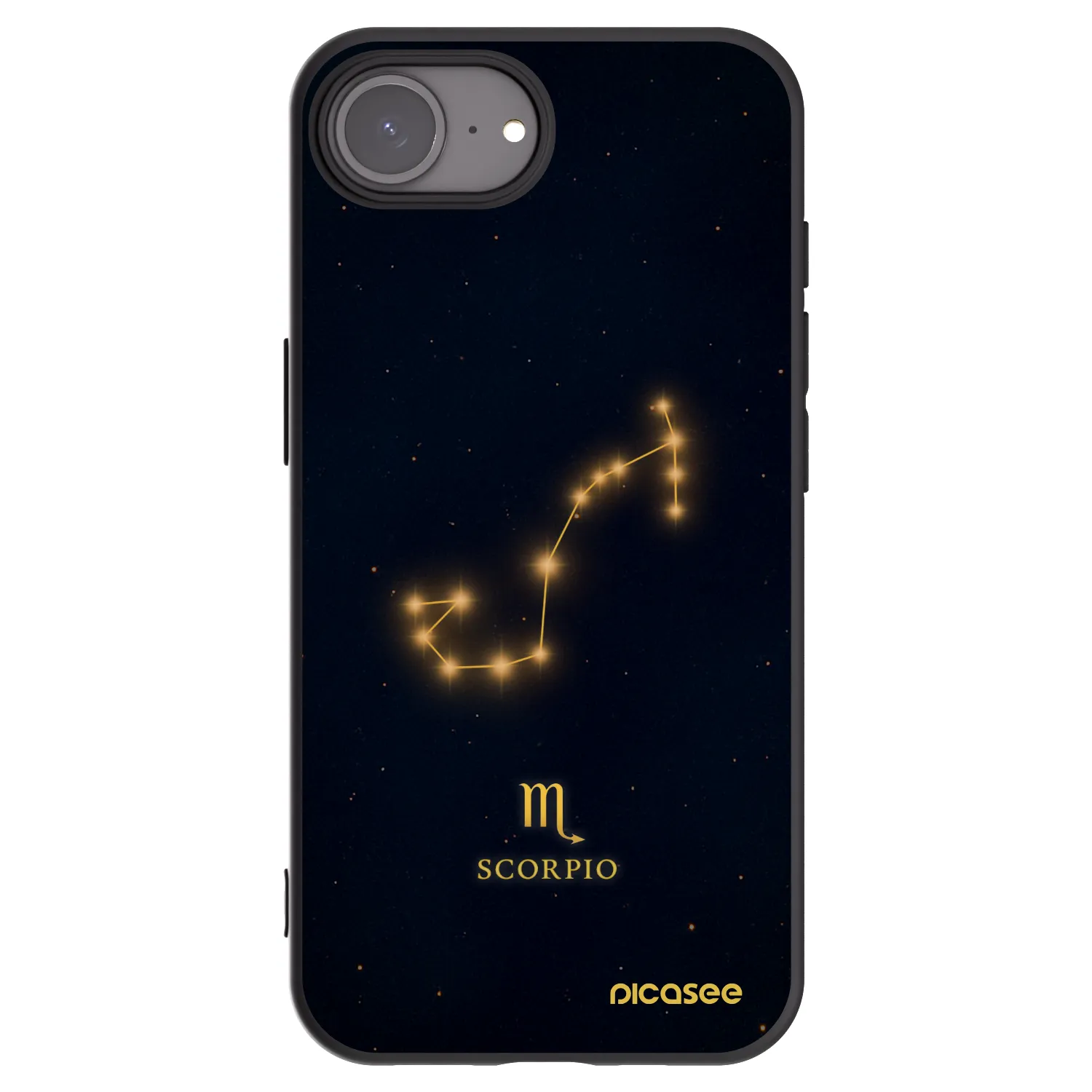 Picasee silikónový čierny obal pre Apple iPhone 16e - SCORPIO