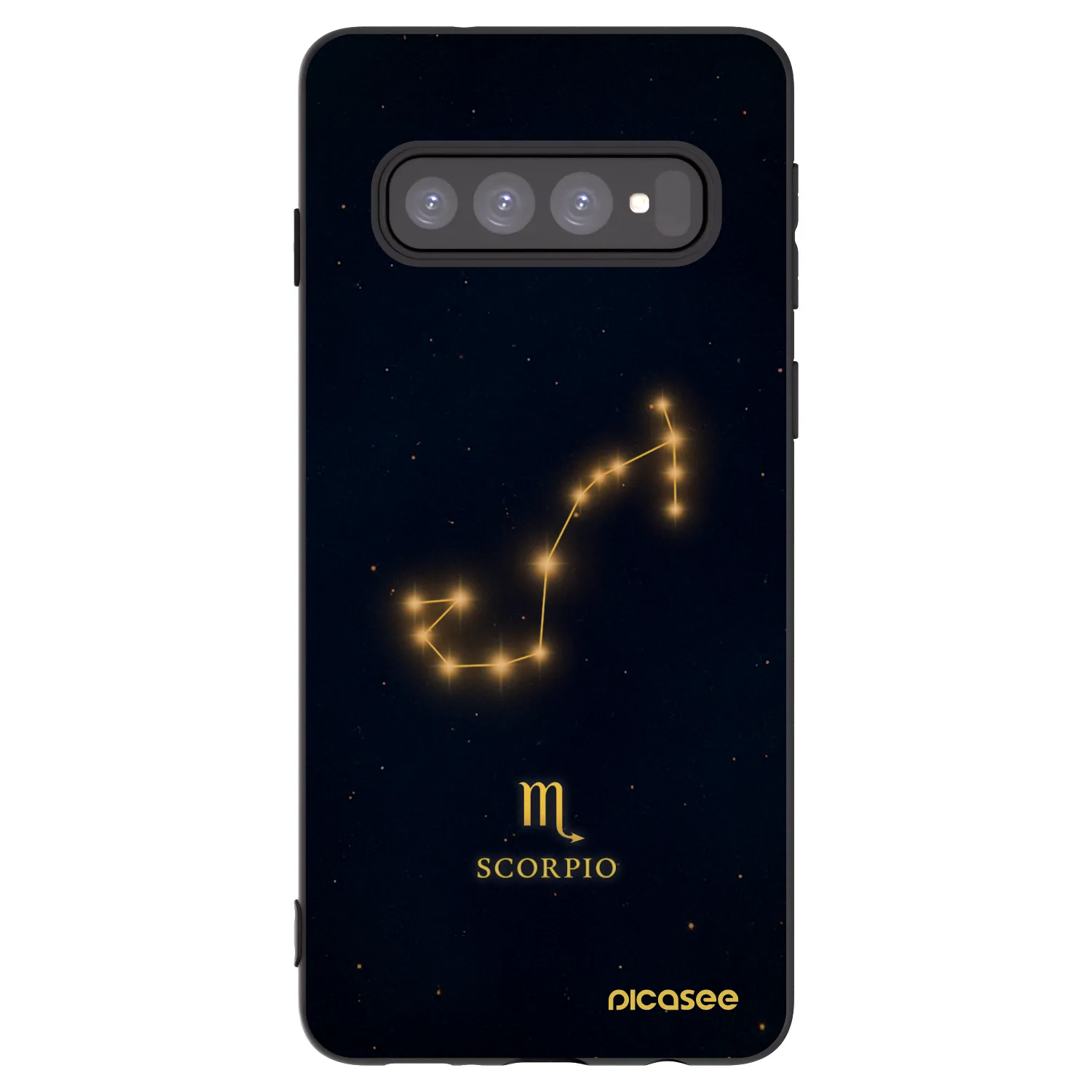 Picasee silikónový čierny obal pre Samsung Galaxy S10 G973 - SCORPIO