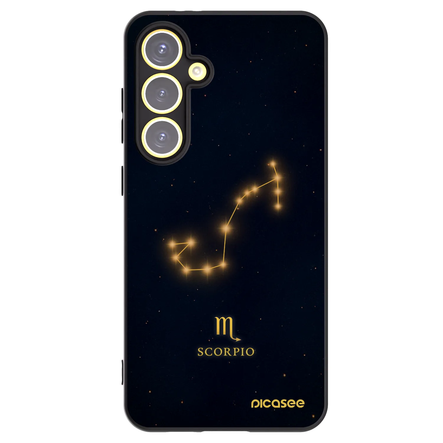 Picasee silikónový čierny obal pre Samsung Galaxy S24 FE S721B - SCORPIO