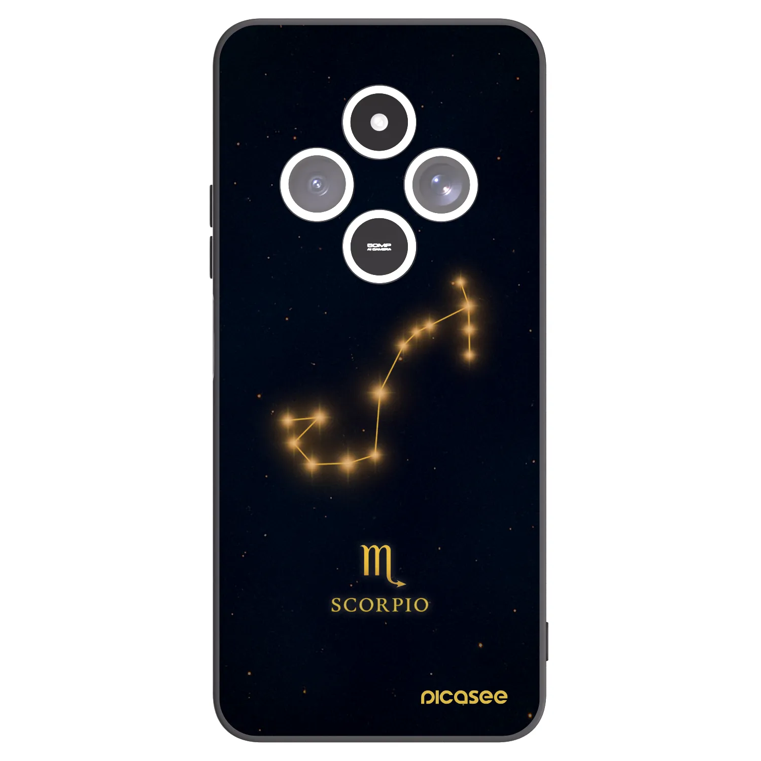 Picasee silikónový čierny obal pre Xiaomi Redmi 14C - SCORPIO