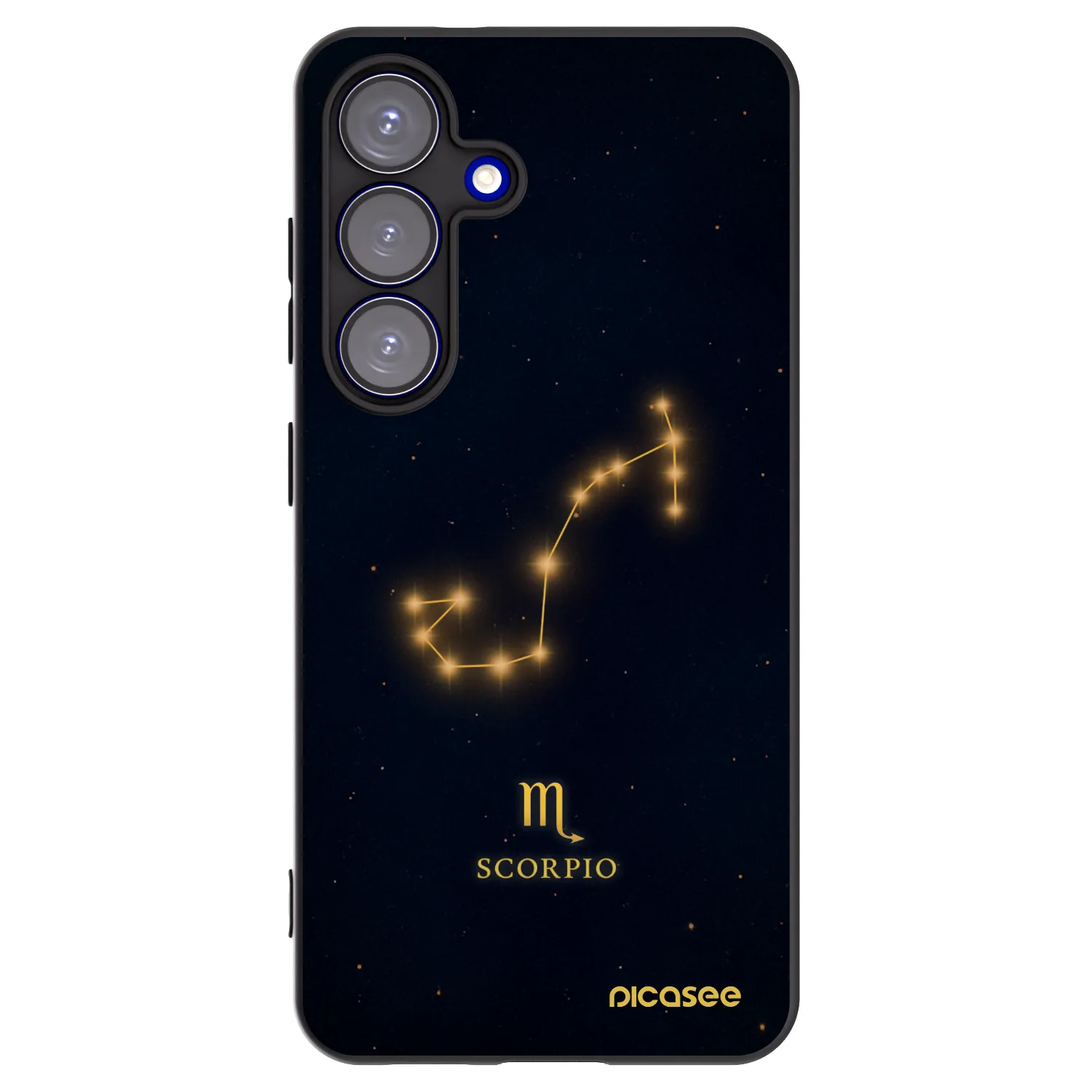 Picasee silikónový čierny obal pre Samsung Galaxy S25 5G - SCORPIO