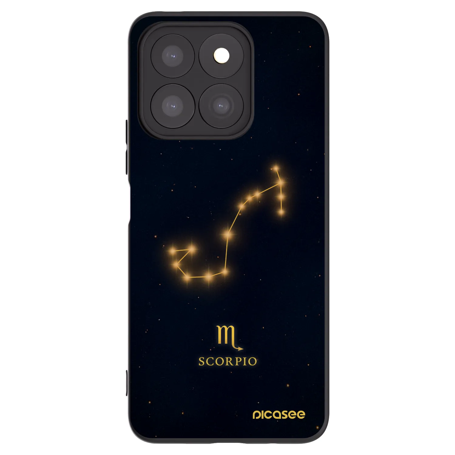 Picasee silikónový čierny obal pre Honor X8c - SCORPIO