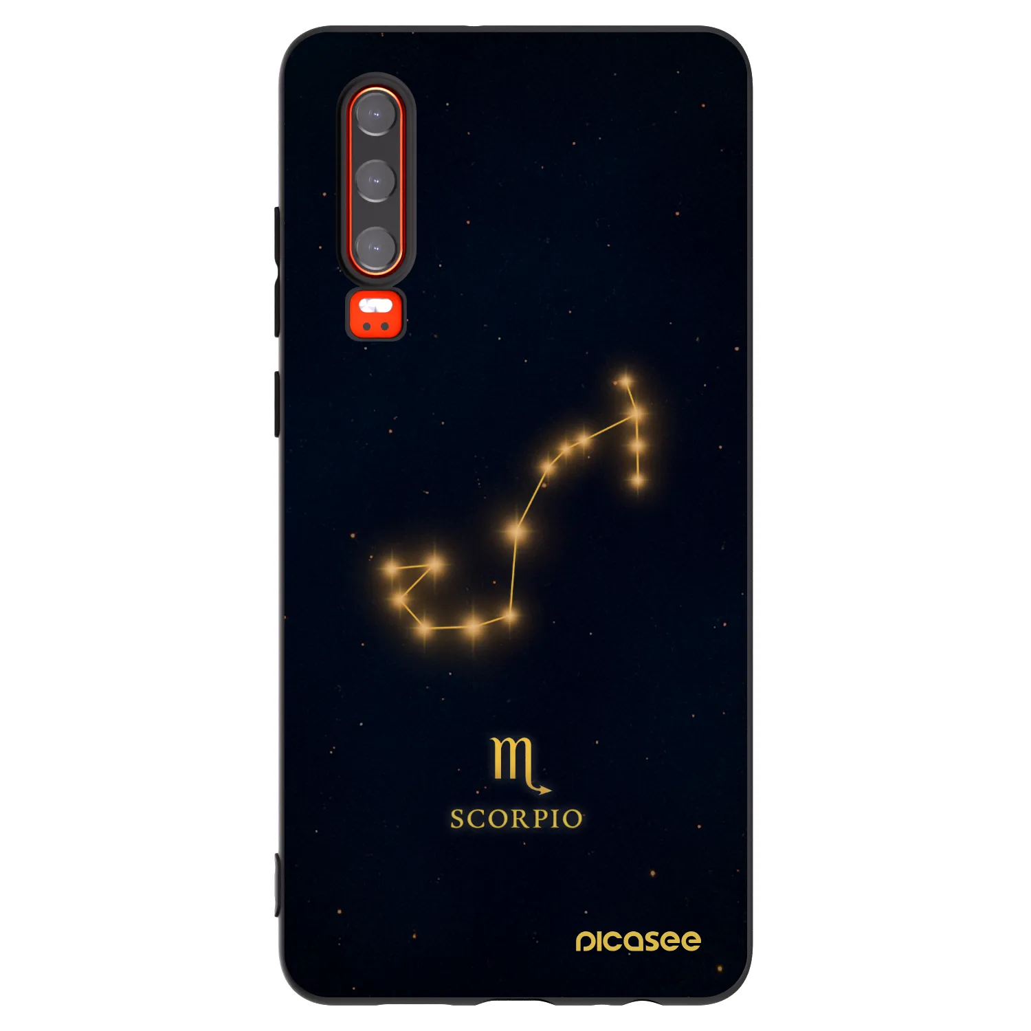 Picasee silikónový čierny obal pre Huawei P30 - SCORPIO