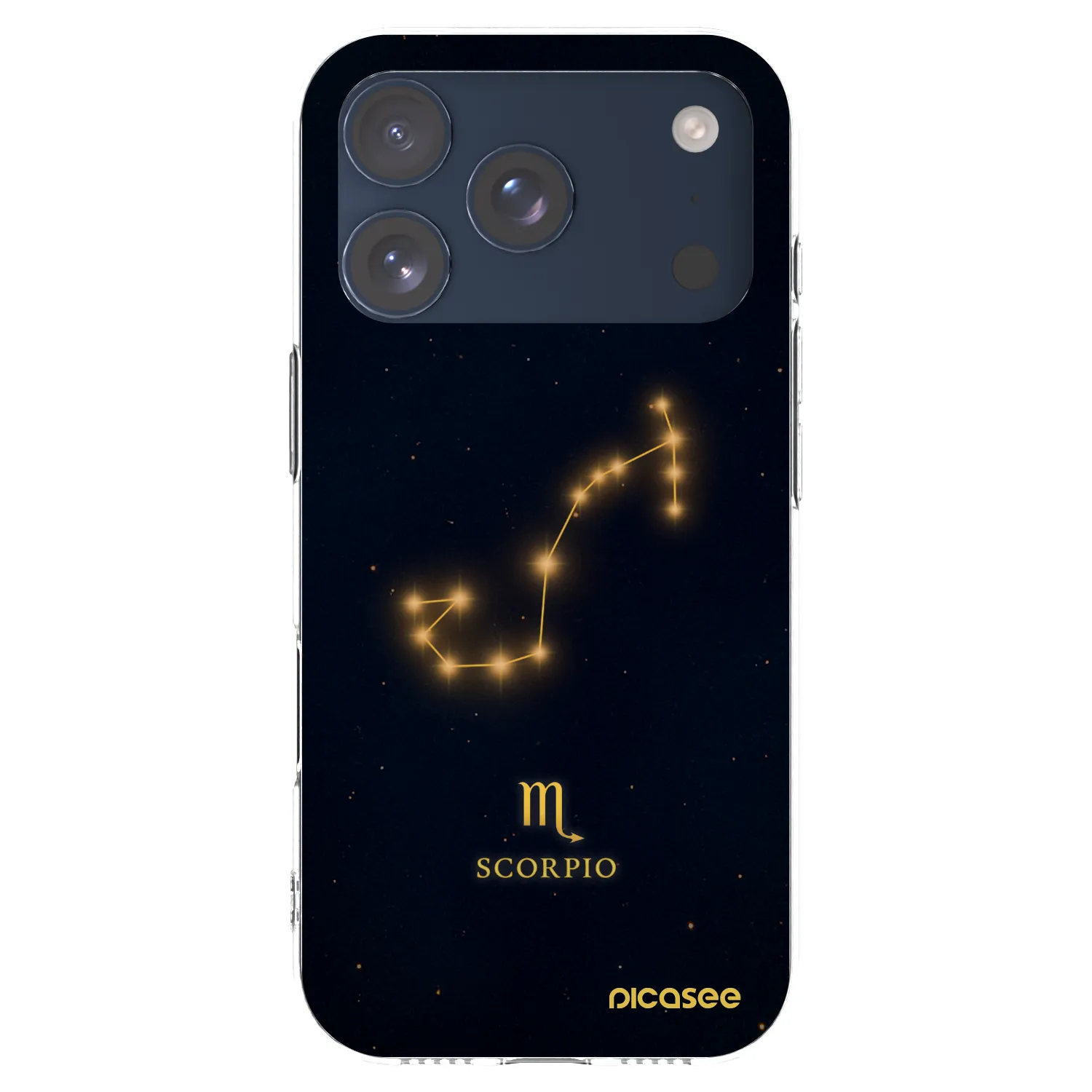 Picasee silikónový prehľadný obal pre Apple iPhone 17 Pro - SCORPIO