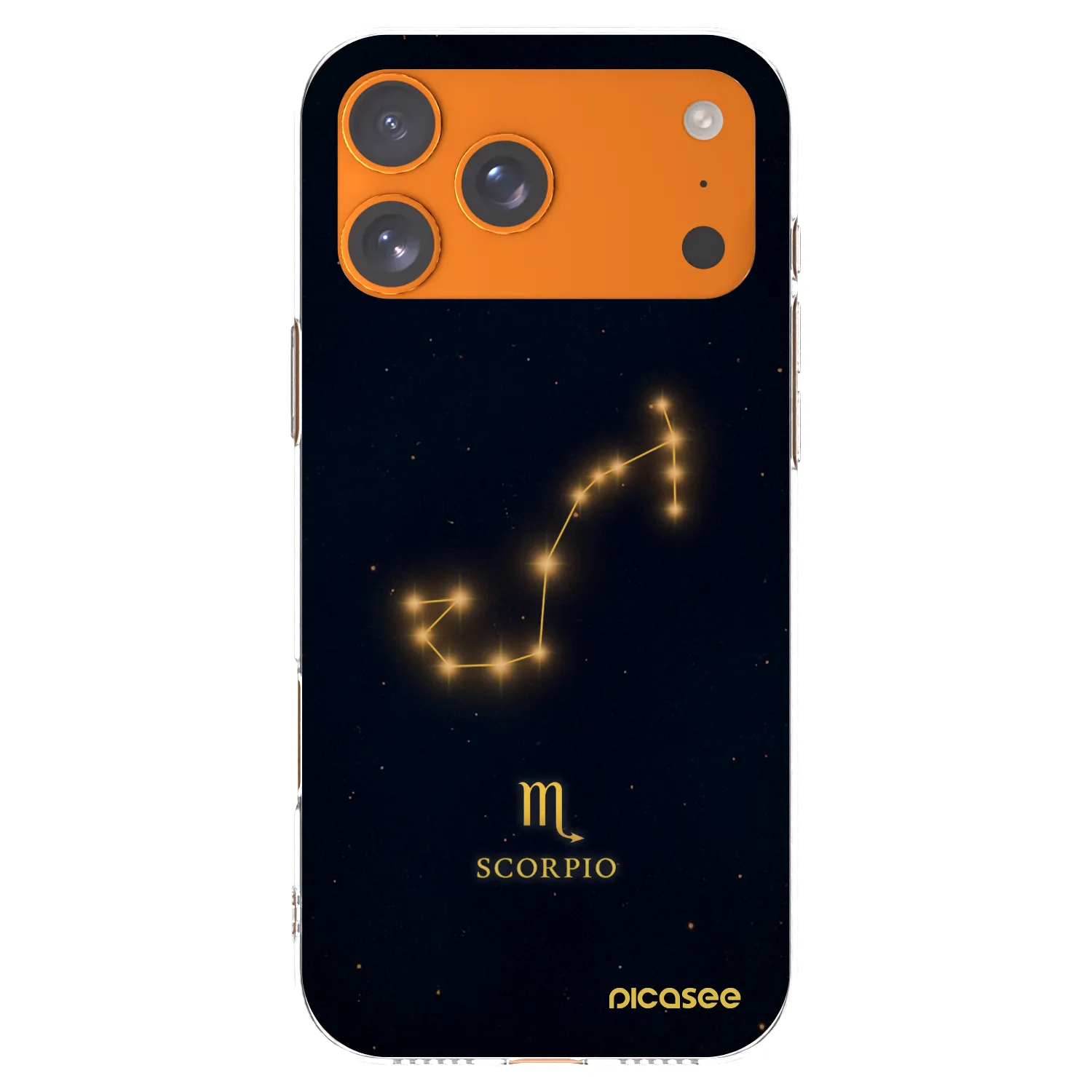 Picasee silikónový prehľadný obal pre Apple iPhone 17 Pro Max - SCORPIO