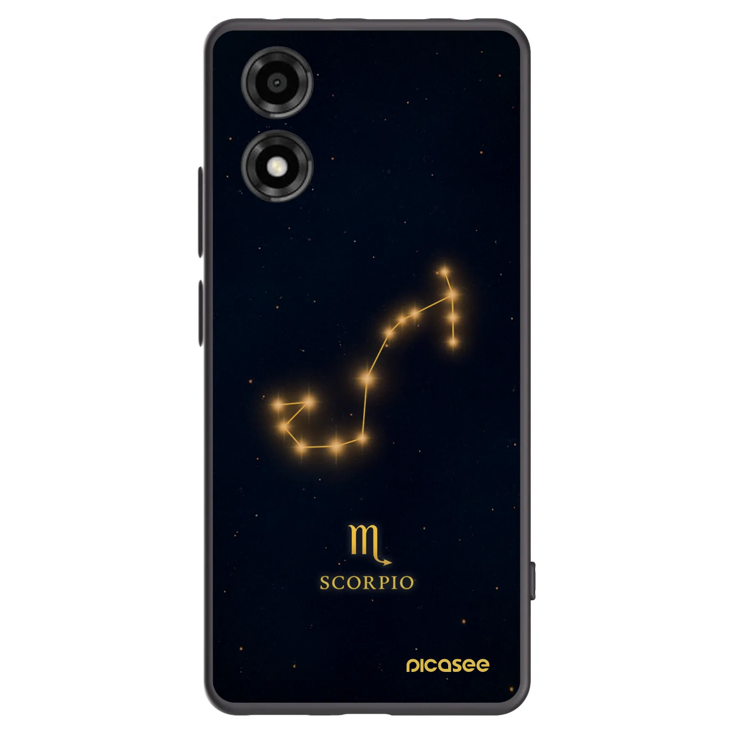 Picasee silikónový čierny obal pre Motorola Moto E14 - SCORPIO