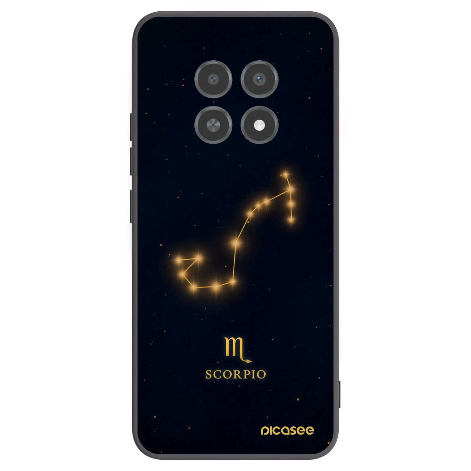 Picasee silikónový čierny obal pre Realme 12X - SCORPIO